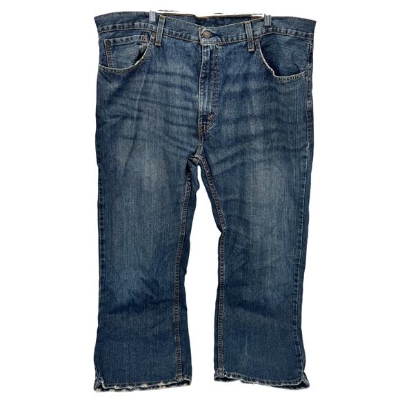 Levi's 559 Jeans Mens 40x30 (41x30 ACTUAL) Relaxed Straight Faded Wash Denim - Picture 2 of 10